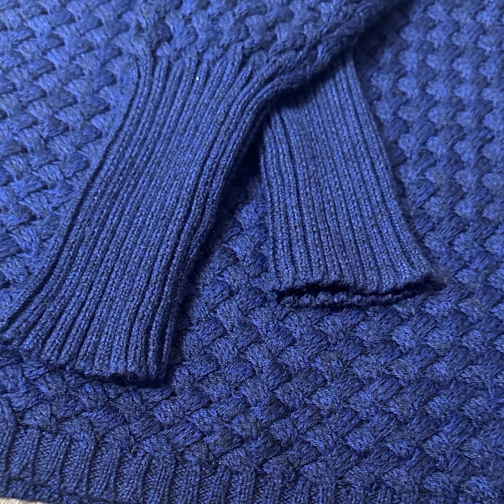 Athleta Deep Blue Textured Women's Sweater - Picture 5 of 8